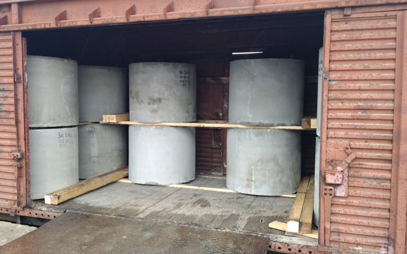 Перевозка ЖБИ колец железнодорожным транспортом