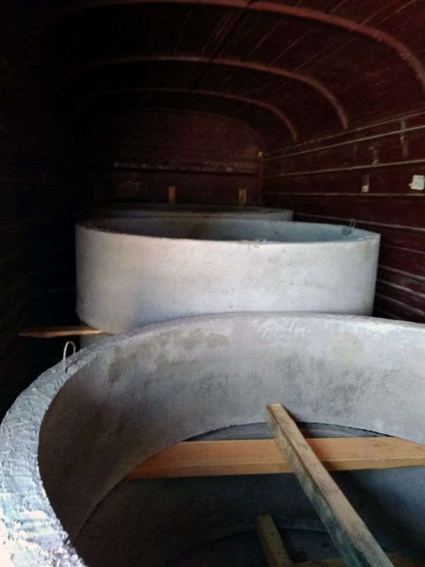 Перевозка ЖБИ колец железнодорожным транспортом